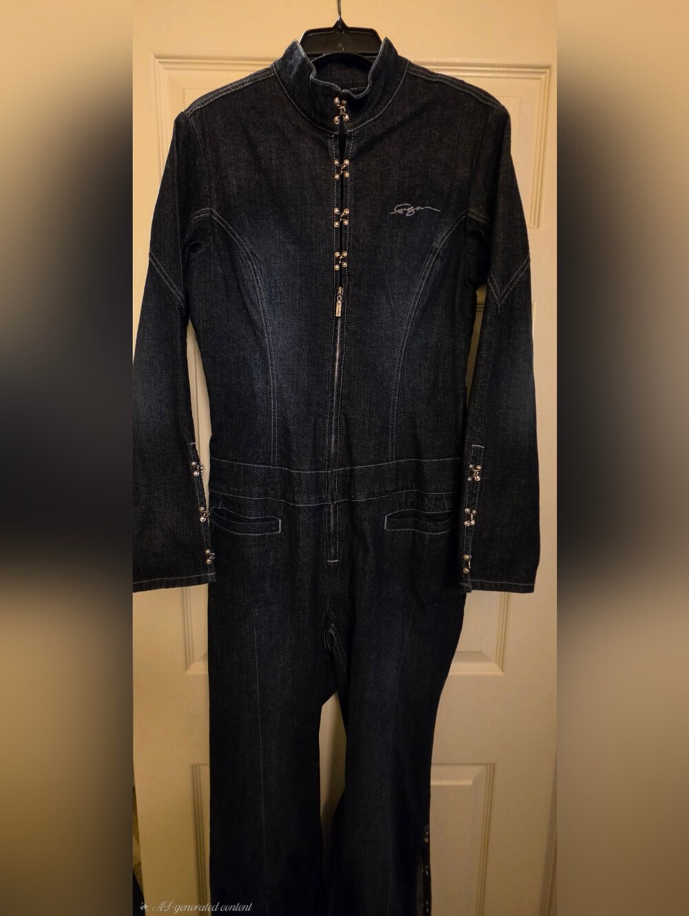 FUBU Dark Denim Jumper with Hook  Accent